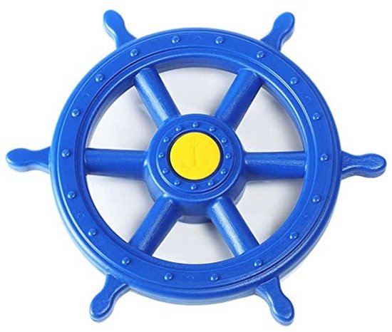 Grote Speelgoedstuurwiel voor Speelhuis en Speeltoren - Blauw