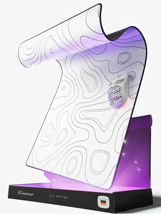 Grote XXL Gaming Mouse Pad met Topografie Design 900 x 500 mm - Duurzaam en Antislip van Cre3Designs.