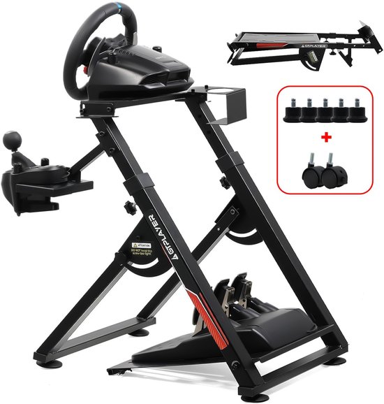 GTPLAYER - Race Simulator Stuursteun - Voor G29 G920 T300RS en Fanatec - Rood