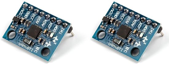 Gyroscoop Sensor Module - Bewegingsmodule 6 Assen - Robotica Projecten - Vooraf Gesoldeerd - 2 Stuks - Groen van Merkloos