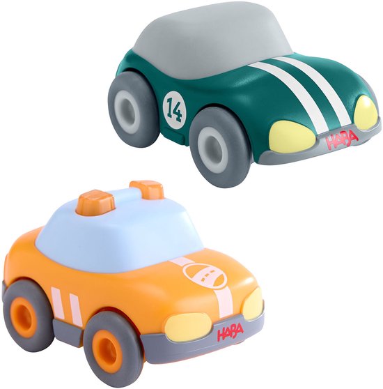 HABA Spielzeug-Auto Set Grüner Flitzer & Safety Car van HABA