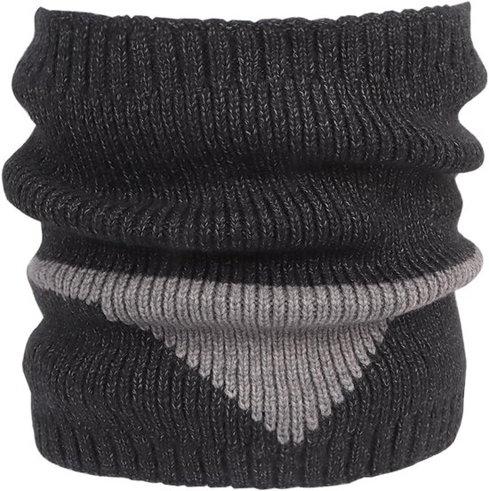 Halswarmer - Donkergrijs - Multifunctionele Fleece Loopsjaal - Voor Unisex