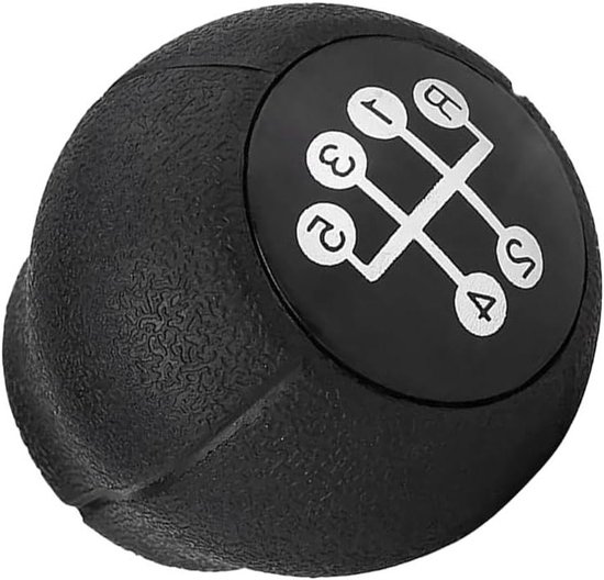 Handmatige Schakelknop - Schakelhendel Pook - Auto Versnellen - Comfortabele Lederen Grip - 4 cm - Zwart van Merkloos