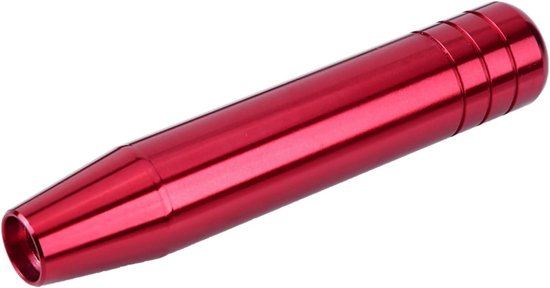 Handmatige Versnellingspookknop - Aluminium Schakelhendel - Interieur Auto Aanpassen - Verlengde Lengte 18cm - 25x4 cm - Rood