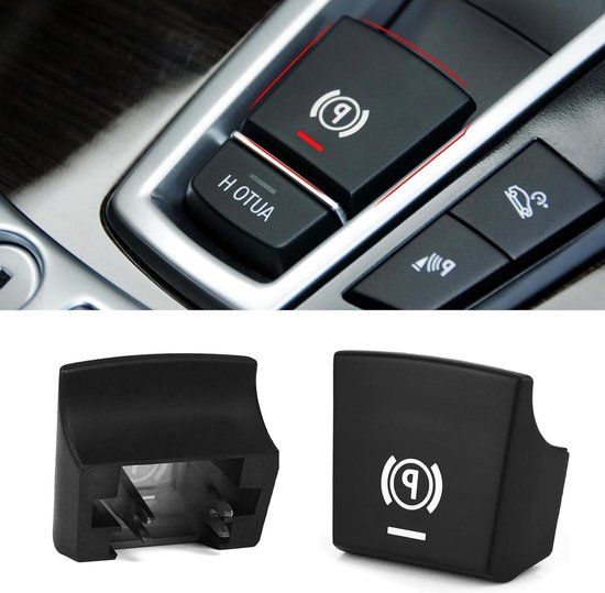Handremknop - Parkeerknop - Auto Interieur - Slijtvast ABS PC Materiaal - Korte Stijl - Zwart