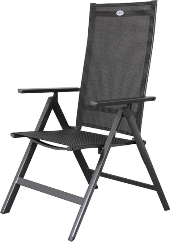 Hartman Aruba Aluminium tuinstoel - Antraciet verstelbaar van Merkloos