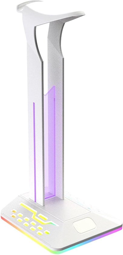Headset Stand - Hoofdtelefoon Houder - Gaming Setup Organiseren - Verstelbare RGB Verlichting - 12.5 x 10.5 x 27.3 cm