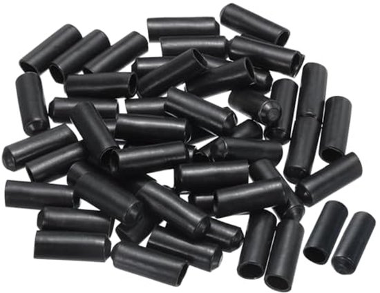 Heat Shrink End Cap, 8 mm, ID x 25 mm, L 2:1, Waterproof, Electric, Self-Adhesive, Lined, Sealed, for Wire, Pack of 50 van Merkloos