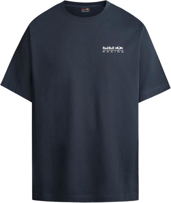 Heren T-Shirt Katoen Racing Pit Crew Stijl XXL Blauw