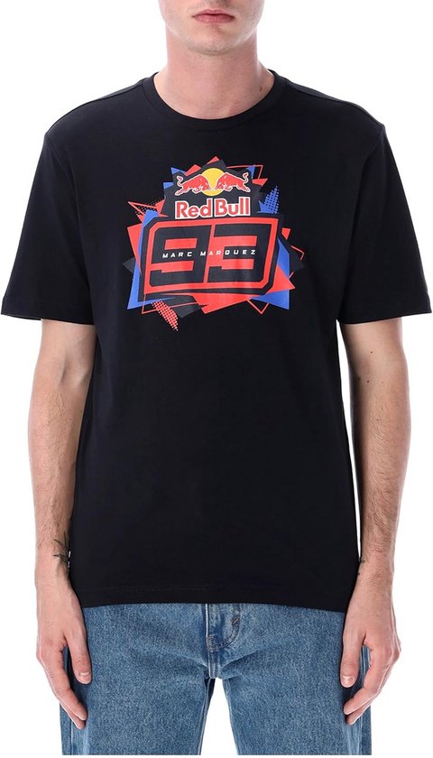 Heren T-shirt met Grafische Print Zwart Katoen
