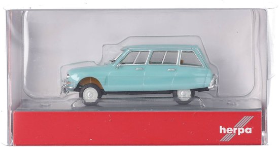 Herpa 027328-004 H0 Auto Citroën AMI 6 Break, pastelturkoois van Merkloos