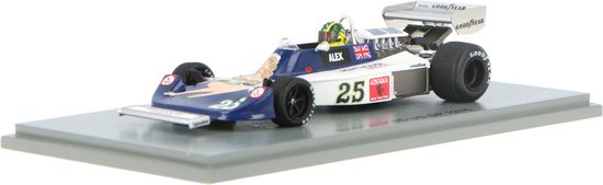Hesketh 308D Spark Modelauto 1:43 1976 Alex Ribeiro Penthouse Rizla Racing with Hesketh S2466 US van Spark