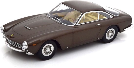 Het 1:18 Diecast-model van de Ferrari 250 GT Lusso uit 1962 in bruin metallic. De fabrikant van het schaalmodel is KK Models. Dit model is alleen online verkrijgbaar van KK Models