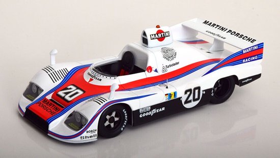 Het 1:18 Diecast-model van de Porsche 936 2.1L Turbo Team Martini Racing Porsche System #20 Winnaar van de 24H LeMans 1976. De rijders waren J. Ickx en G. van Lennip. De fabrikant van het schaalmodel is Werk83. Dit model is alleen o van Werk83