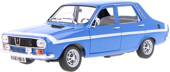 Het 1:18 Diecast-model van de Renault R12 Gordini uit 1971 in French Blauw. De fabrikant van het schaalmodel is Norev. Dit model is alleen online verkrijgbaar van Norev