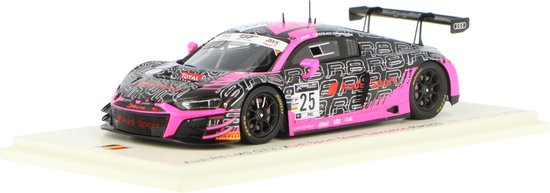 Het 1:43 Diecast-model van de Audi R8 LMS GT3 Team Audi Sport Sainteloc Racing #25 van de 24H Spa van 2020. De coureurs waren M. Winkelhock / D. Boccolacci en C. Haase. De fabrikant van het schaalmodel is Spark.Dit model is alleen o van Spark