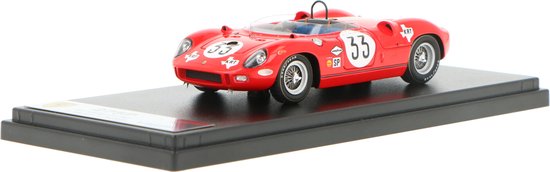 Het 1:43 Diecast-model van de Ferrari 275P Spider #33 van de 12H Sebring van 1965. De bestuurder was U. Maglioli en G. Baghetti. De fabrikant van het schaalmodel is Looksmart.Dit model is alleen online beschikbaar. van Looksmart