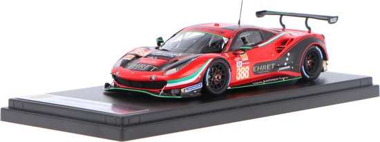 Het 1:43 Diecast model van de Ferrari 488 GTE Evo 3.9L Turbo V8 Team Rinaldi Racing #388 van de 24H LeMans van 2021. De coureurs waren J. Bleekemolen / P. Ehret en C. Hook. De fabrikant van het schaalmodel is Looksmart.Dit model is van Looksmart