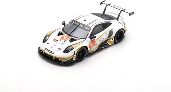 Het 1:43 Diecast model van de Porsche 991-2 4.2L RSR-19 Team Project-1 #46 van de 24H LeMans van 2021. De rijders waren A. Buchardt / R. Foley en D. Olsen. De fabrikant van het schaalmodel is Spark.Dit model is alleen online beschik van Spark