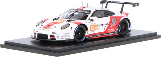 Het 1:43 Diecast-model van de Porsche 991 RSR-19 4.2L Team Project 1 #56 van de 24H LeMans van 2022. De rijders waren B. Iribe / O. Millroy en B. Barnicoat. De fabrikant van het schaalmodel is Spark. Dit model is alleen online verkr van Spark