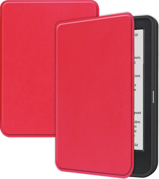 Hoesje Geschikt voor Kobo Clara BW Hoes Bescherm Hoesje Case Sleep Cover - Hoes Geschikt voor Kobo Clara BW Hoesje - Rood van De merknaam is "BW".