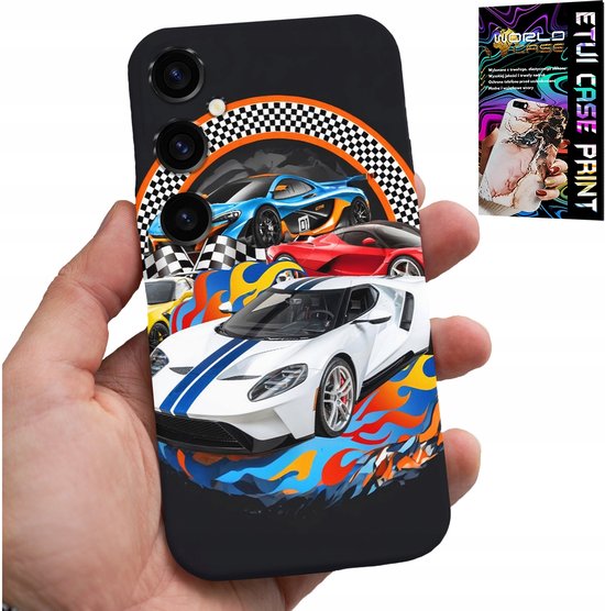HOESJE VOOR SAMSUNG GALAXY A16 4/5G - SPORTWAGENS, RACING HOESJE + GLAS