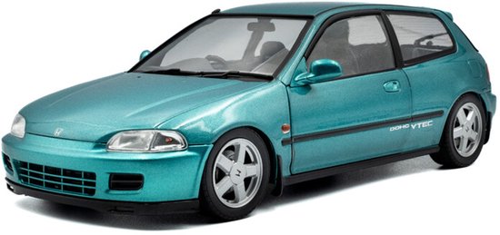 Honda Civic (EG6) '91, groen (Aztec green) Solido schaal 1:18 van Solido
