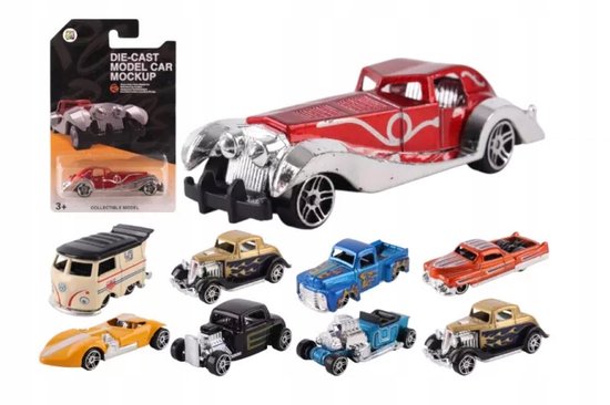 Hot Rod Speelgoedauto Metaal 1:64 Blister van Merkloos
