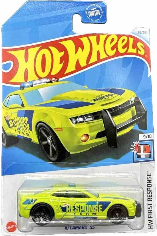 HOT WHEELS '10 CAMARO SS GREEN 86/250 (1:64) HW FIRST RESPONSE 9/10 van Hot Wheels