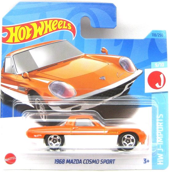 HOT WHEELS 1968 MAZDA COSMO SPORT 118/250 1:64 ORANGE HW J-IMPORTS van Hot Wheels
