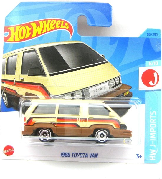 HOT WHEELS 1986 TOYOTA VAN 95/250 1:64 CREME HW J-IMPORTS van Hot Wheels