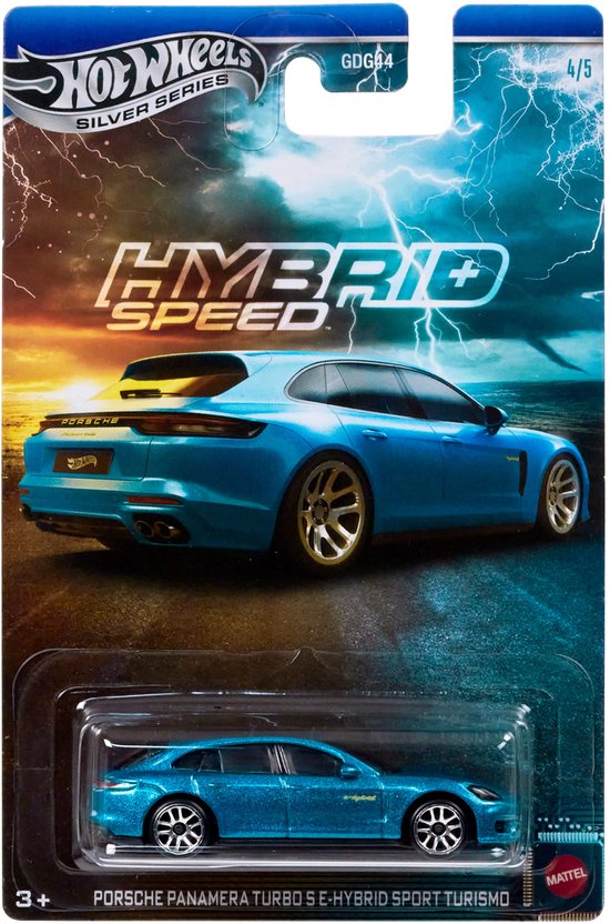 Hot Wheels 2018 Porsche Panamera E-hybrid, Auto, 3 jaar, Metaal, Blauw van Hot Wheels