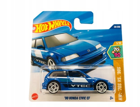 Hot Wheels 2025 '90 Honda Civic EF HYW81 28/250 - Schaal 1:64 van Merkloos