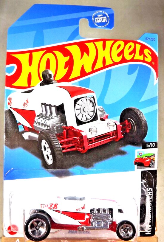 HOT WHEELS 28 MAX STEEL 62/250 (1:64) HW ROADSTERS van Hot Wheels