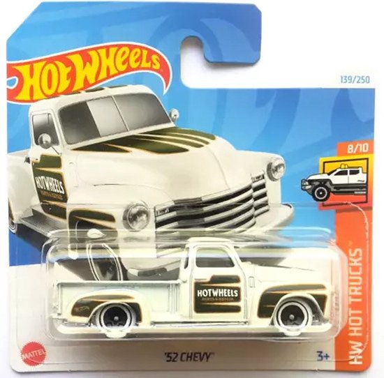 HOT WHEELS '52 CHEVY WHITE 139/250 1:64 HW HOT TRUCKS 8/10 van Hot Wheels