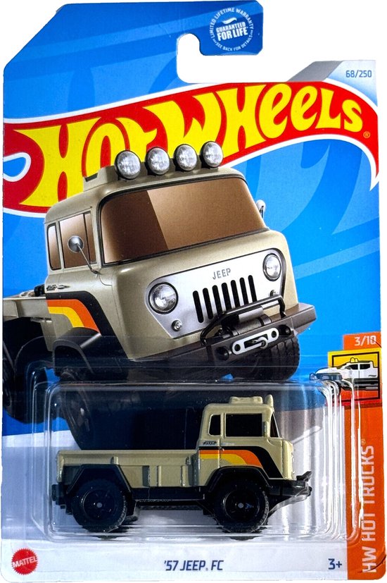 HOT WHEELS '57 JEEP FC ARMY 68/250 1:64 HW HOT TRUCKS 3/10 van Hot Wheels