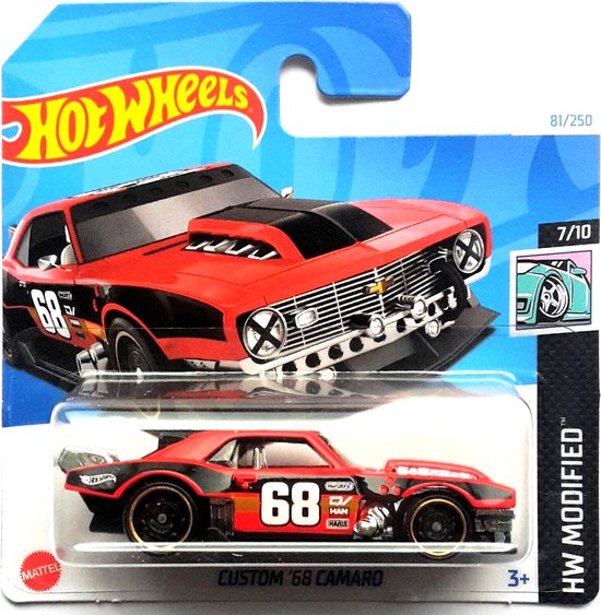 HOT WHEELS '68 CAMARO RED 81/250 (1:64) HW MODIFIED 7/10 van Hot Wheels