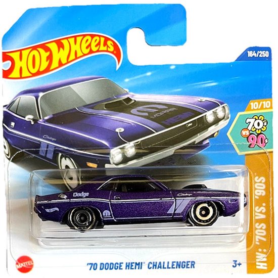 HOT WHEELS '68 DODGE DART MOPAR HEMI CHALLENGER CAR PURPER 129/250 HW COMPACT KINGS 6/10 1:64 van Hot Wheels
