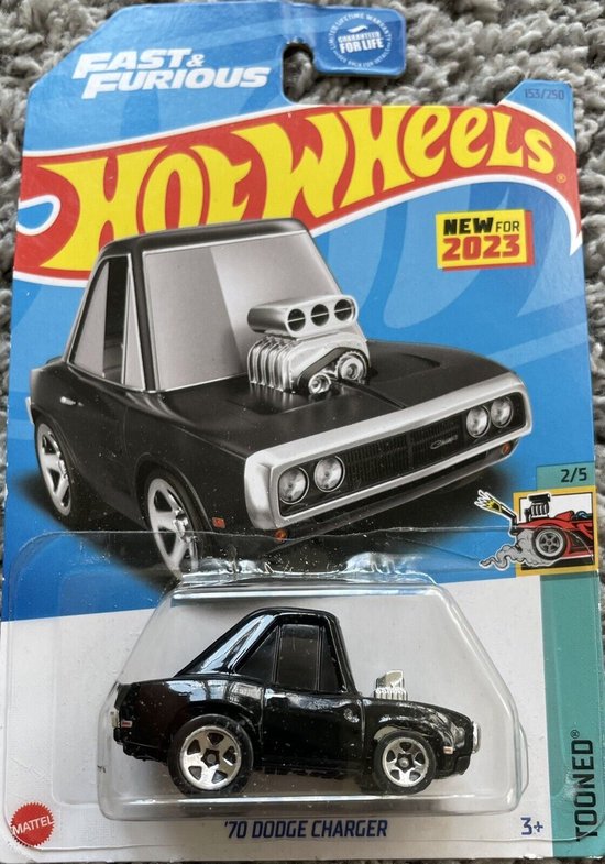 HOT WHEELS '70 DODGE CHARGER 153/250 HW TOONED (1:64) van Hot Wheels