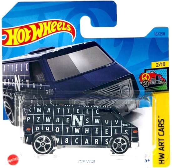 HOT WHEELS 70s VAN 16/250 (1:64) HW ART CARS 2/10 van Hot Wheels