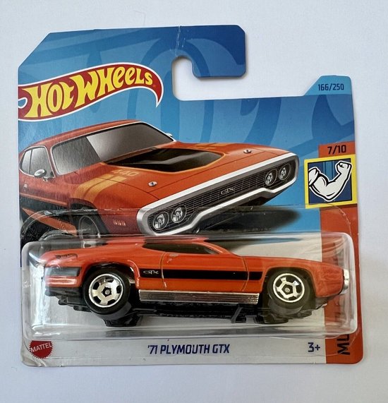 HOT WHEELS '71 PLYMOUTH GTX 166/250 1:64 van Hot Wheels