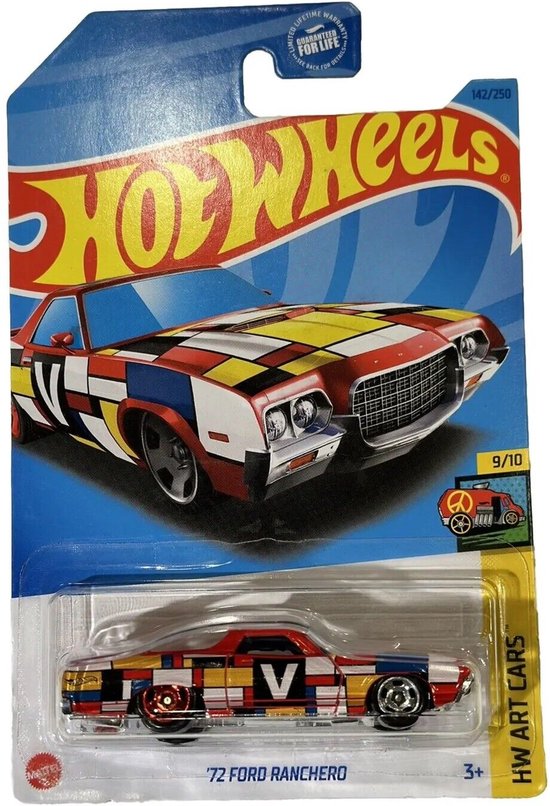 HOT WHEELS '72 FORD RANCHERO ART CARS 142/250 1:64 van Hot Wheels