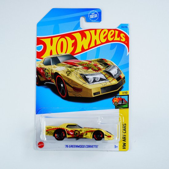 HOT WHEELS '76 GREENWOOD CORVETTE 65/250 (1:64) HW ART CARS 7/10 van Hot Wheels
