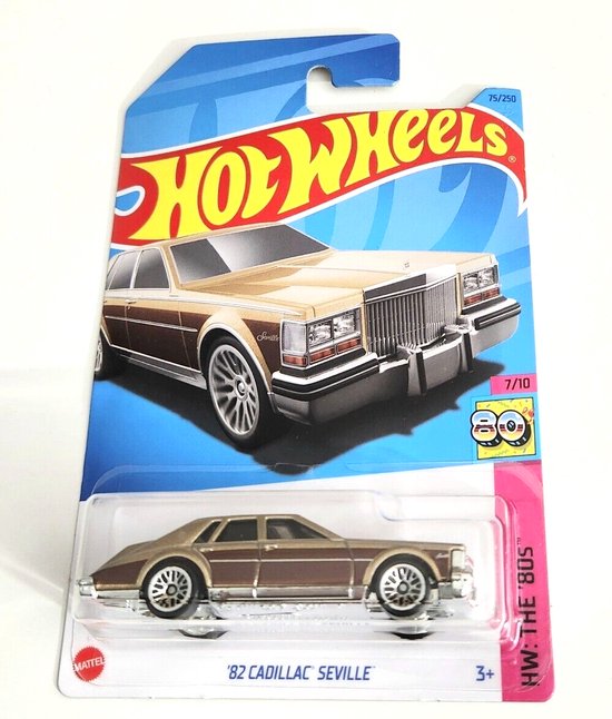 HOT WHEELS '82 CADILLAC SEVILLE BROWN 75/250 1:64 HW THE '80s 7/10 van Hot Wheels