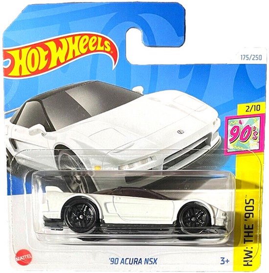 HOT WHEELS '90 ACURA NSX WHITE JDM HONDA 175/250 HW THE '90s 2/10 1:64 van Hot Wheels