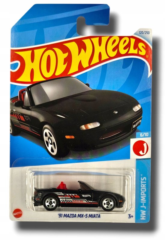 Hot Wheels '91 Mazda MX-5 Miata HTC47 - Schaal 1:64 van Hot Wheels