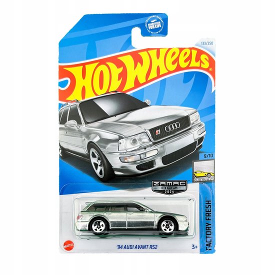 Hot Wheels 94 Audi Avant RS2 Zamac - Schaal 1:64 van Merkloos