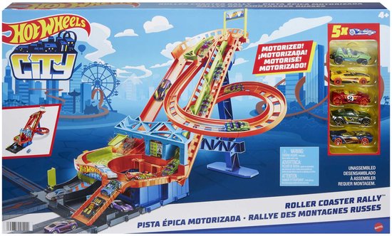 Hot Wheels Achtbaan Rally + 5DCC van Hot Wheels