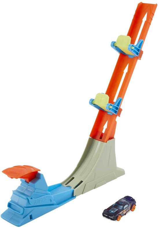 Hot Wheels Action Vertical Power Launch - Voertuig - Baanonderdelen - Set met accessoires van Hot Wheels