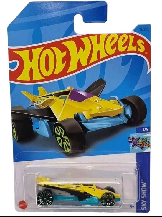 HOT WHEELS AIRUPTION YELLOW/BLEU 19/250 1:64 SKY SHOW 1/5 van Hot Wheels